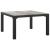 Set mobilier de grădină, 7 piese, negru și gri, poliratan GartenMobel Dekor