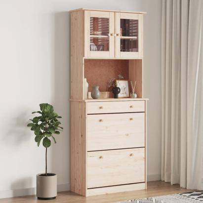 Dulap înalt ALTA, 77x35x188 cm, lemn masiv de pin GartenMobel Dekor