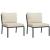 Set mobilier de grădină cu perne nisipii, 6 piese, oțel GartenMobel Dekor