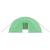 Seră cu cadru din oțel, verde, 36 m², 6x6x2,85 m GartenMobel Dekor