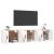 Dulapuri TV montate pe perete, 3 buc., alb, 57x34,5x40 cm GartenMobel Dekor