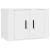Dulapuri TV montate pe perete, 3 buc., alb, 57x34,5x40 cm GartenMobel Dekor