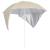 Umbrelă de plajă cu pereți laterali, nisipiu, 215 cm GartenMobel Dekor