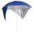 Umbrelă de plajă cu pereți laterali Albastru 215 cm GartenMobel Dekor