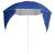 Umbrelă de plajă cu pereți laterali Albastru 215 cm GartenMobel Dekor