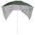 Umbrelă de plajă cu pereți laterali verde 215 cm GartenMobel Dekor