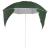 Umbrelă de plajă cu pereți laterali verde 215 cm GartenMobel Dekor