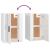 Set dulap TV, 2 piese, alb extralucios, lemn prelucrat GartenMobel Dekor
