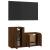 Set dulapuri TV, 2 piese, stejar maro, lemn prelucrat GartenMobel Dekor