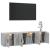 Set dulapuri TV, 3 piese, gri beton, lemn prelucrat GartenMobel Dekor
