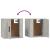 Set dulapuri TV, 3 piese, gri beton, lemn prelucrat GartenMobel Dekor