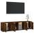 Set dulapuri TV, 3 piese, stejar fumuriu, lemn prelucrat GartenMobel Dekor