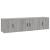 Set dulap TV, 3 piese, gri sonoma, lemn prelucrat GartenMobel Dekor