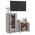 Set dulapuri TV, 2 piese, gri sonoma, lemn prelucrat GartenMobel Dekor