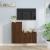 Set dulapuri TV, 2 piese, stejar maro, lemn prelucrat GartenMobel Dekor
