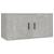 Set dulap TV, 2 piese, gri beton, lemn prelucrat GartenMobel Dekor