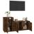 Set dulapuri TV, 2 piese, stejar fumuriu, lemn prelucrat GartenMobel Dekor