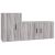 Set dulapuri TV, 2 piese, gri sonoma, lemn prelucrat GartenMobel Dekor