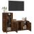 Set dulapuri TV, 2 piese, stejar fumuriu, lemn prelucrat GartenMobel Dekor