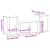 Set dulap TV, 3 piese, gri sonoma, lemn prelucrat GartenMobel Dekor