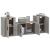 Set dulap TV, 3 piese, gri sonoma, lemn prelucrat GartenMobel Dekor