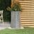 Jardinieră argintiu 40x40x68 cm oțel vopsit electrostatic GartenMobel Dekor