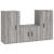 Set dulap TV, 3 piese, gri sonoma, lemn prelucrat GartenMobel Dekor