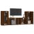 Set dulapuri TV, 4 piese, stejar maro, lemn prelucrat GartenMobel Dekor