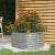 Jardinieră argintiu 80x80x36 cm oțel vopsit electrostatic GartenMobel Dekor