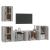 Set dulapuri TV, 5 piese, gri sonoma, lemn prelucrat GartenMobel Dekor