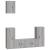 Set dulapuri TV, 5 piese, gri sonoma, lemn prelucrat GartenMobel Dekor