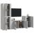 Set dulapuri TV, 4 piese, gri sonoma, lemn prelucrat GartenMobel Dekor