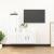 Set dulap TV, 2 piese, alb extralucios, lemn prelucrat GartenMobel Dekor