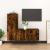 Set dulapuri TV, 2 piese, stejar fumuriu, lemn prelucrat GartenMobel Dekor