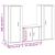 Set dulap TV, 3 piese, stejar maro, lemn prelucrat GartenMobel Dekor