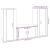Set dulapuri TV, 3 piese, stejar fumuriu, lemn prelucrat GartenMobel Dekor