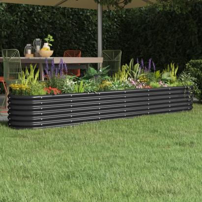 Strat înălțat grădină 260x40x36 cm oțel vopsit electrostatic GartenMobel Dekor