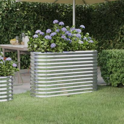 Strat înălțat grădină 114x40x68 cm oțel vopsit electrostatic GartenMobel Dekor