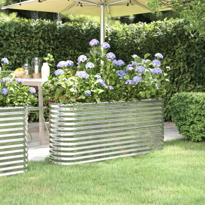 Strat înălțat grădină 152x40x68 cm oțel vopsit electrostatic GartenMobel Dekor