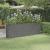 Strat înălțat grădină gri 224x40x68cm oțel vopsit electrostatic GartenMobel Dekor
