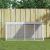 Coteț pui cu acoperiș gri deschis 203x98x90 cm oțel galvanizat GartenMobel Dekor