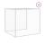Coteț pui cu acoperiș gri deschis 603x98x90 cm oțel galvanizat GartenMobel Dekor