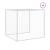 Coteț pui cu acoperiș gri deschis 1003x98x90 cm oțel galvanizat GartenMobel Dekor