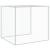 Coteț pui cu acoperiș gri deschis 1003x98x90 cm oțel galvanizat GartenMobel Dekor