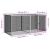 Coteț pui cu acoperiș gri deschis 203x98x90 cm oțel galvanizat GartenMobel Dekor