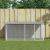 Coteț pui cu acoperiș gri deschis 203x98x90 cm oțel galvanizat GartenMobel Dekor