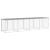 Coteț pui cu acoperiș gri deschis 403x98x90 cm oțel galvanizat GartenMobel Dekor