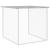 Coteț pui cu acoperiș gri deschis 803x98x90 cm oțel galvanizat GartenMobel Dekor