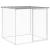 Coteț pui cu acoperiș gri deschis 803x98x90 cm oțel galvanizat GartenMobel Dekor