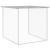 Coteț pui cu acoperiș gri deschis 1003x98x90 cm oțel galvanizat GartenMobel Dekor